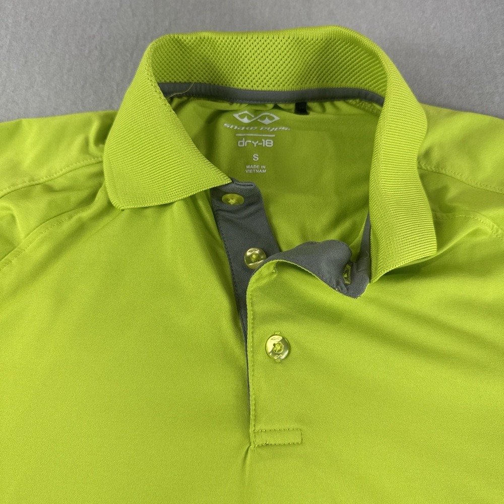 Snake Eyes Dry 18 Golf Polo Mens S Green Shirt Performance Preppy Moisture Wick